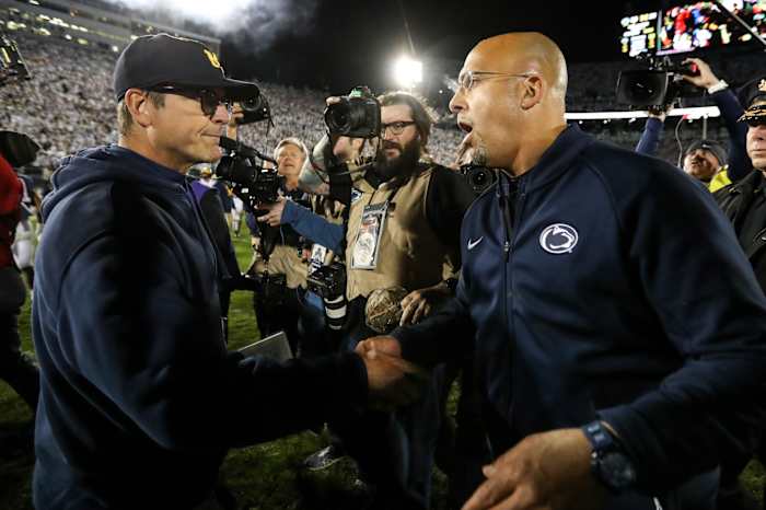 Jim Harbaugh and James Franklin